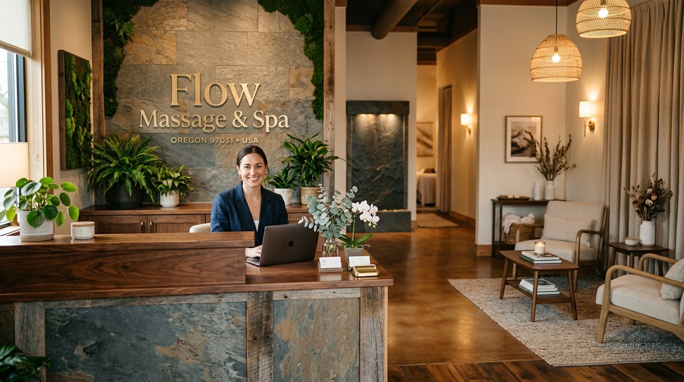 Illustration of Flow Massage & Spa, massage service in Hood River, OR, photo 3 of 5