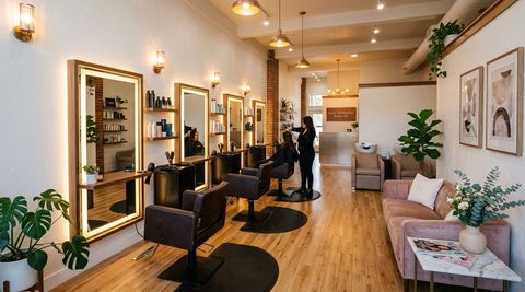 Illustration of Nancy Quintanilla's Beauty Sln, beauty salon in Hood River, OR